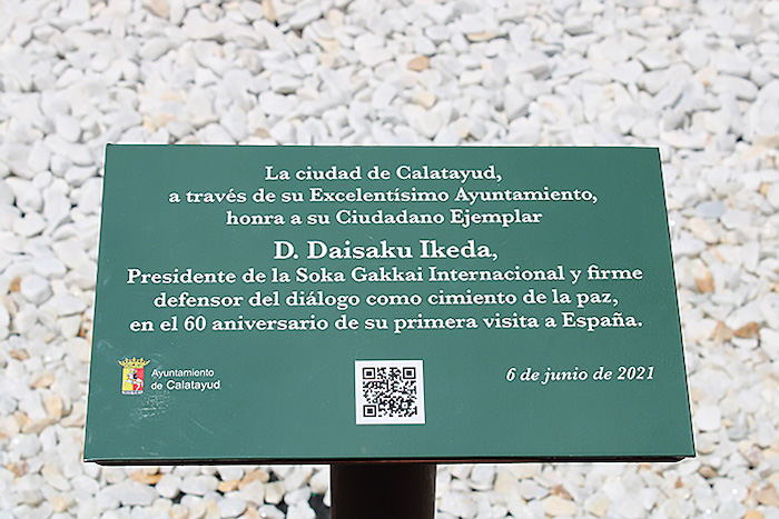 Calatayud City in Spain honors Daisaku Ikeda for his peace efforts through dialogue