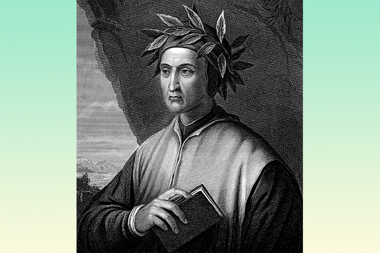 Homenaje al poeta italiano Dante Alighieri